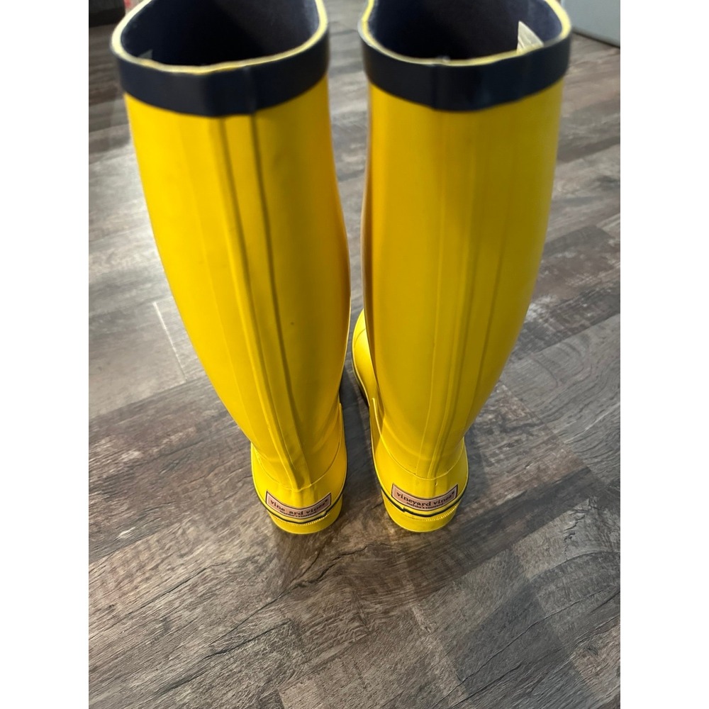 Vineyard vines rain rubber boots size 7 EUC - Picture 2 of 8